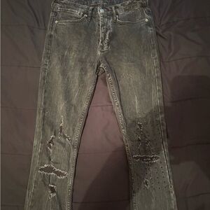 Men's Ksubi Skinny Jeans - Black/Grey